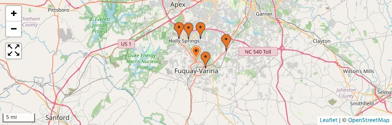 Related schools map