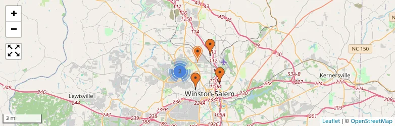 Related schools map