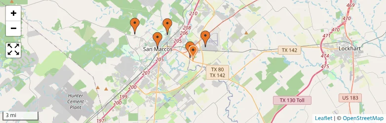 Related schools map