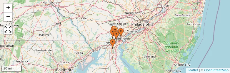 Related schools map