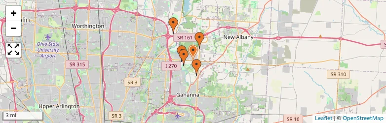 Related schools map