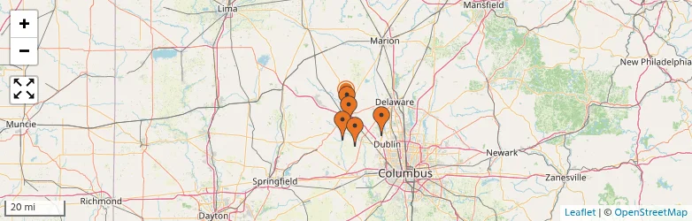 Related schools map