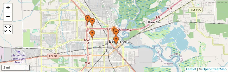 Related schools map
