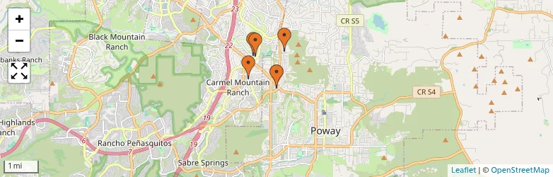 Related schools map