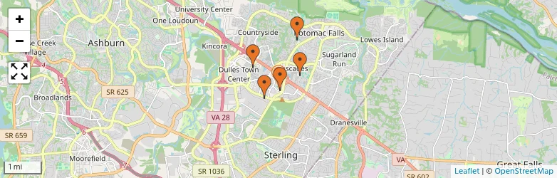 Related schools map
