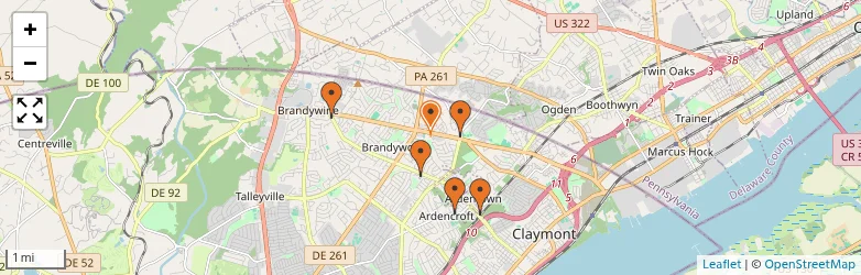 Related schools map