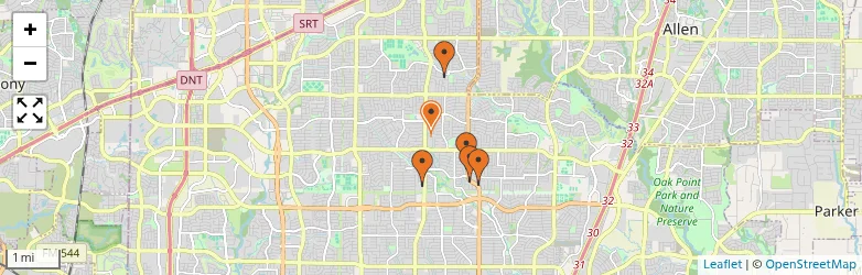 Related schools map