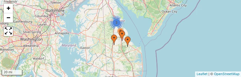 Related schools map
