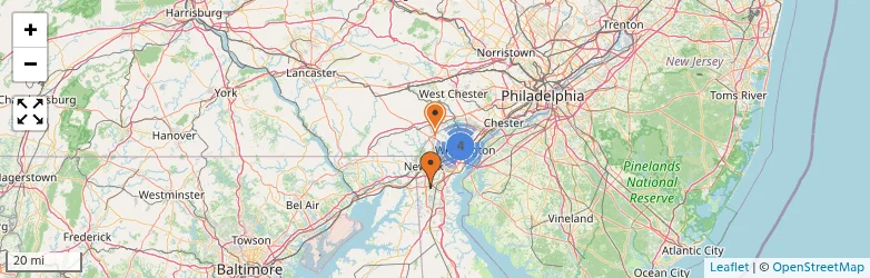 Related schools map
