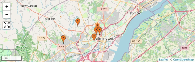 Related schools map