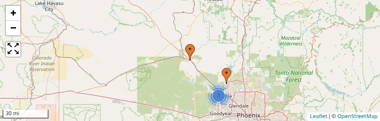 Related schools map