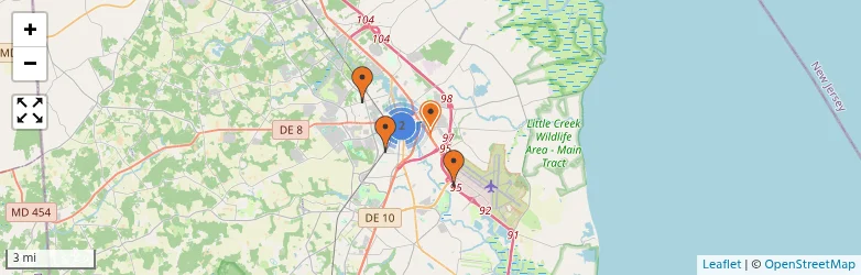 Related schools map