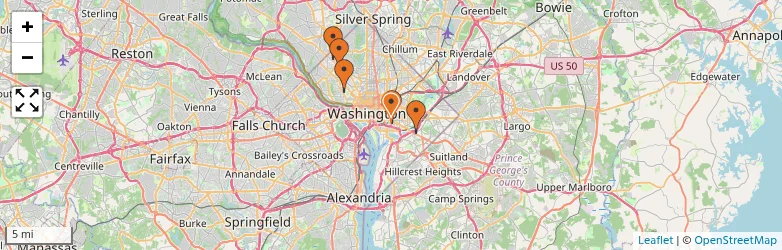 Related schools map