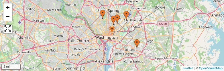Related schools map