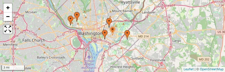 Related schools map