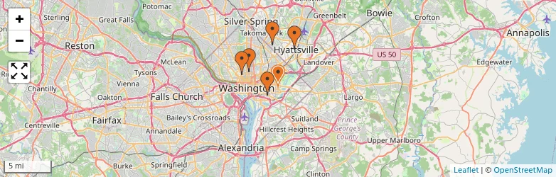 Related schools map