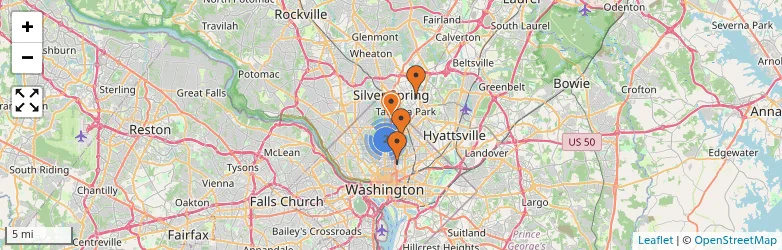 Related schools map
