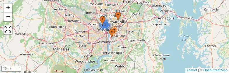 Related schools map