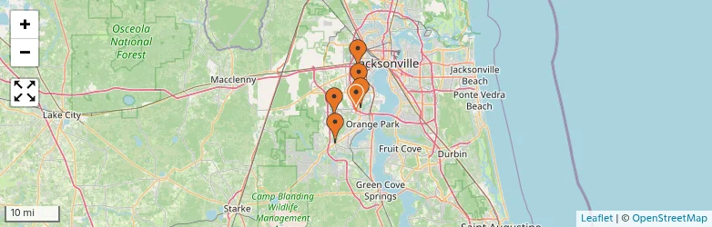 Related schools map