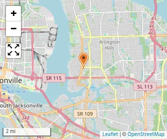 Map of Arlington Kindergarten Of Jacksonville, Inc
