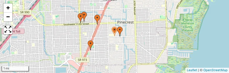 Related schools map
