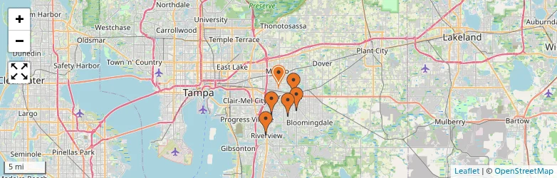 Related schools map