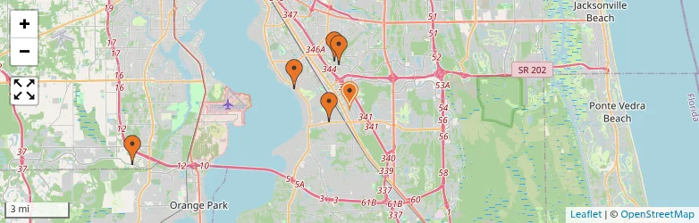 Related schools map