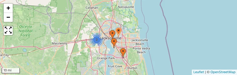 Related schools map