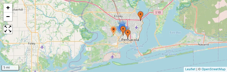 Related schools map
