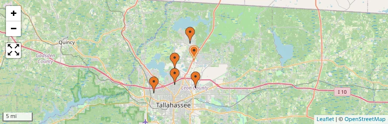 Related schools map