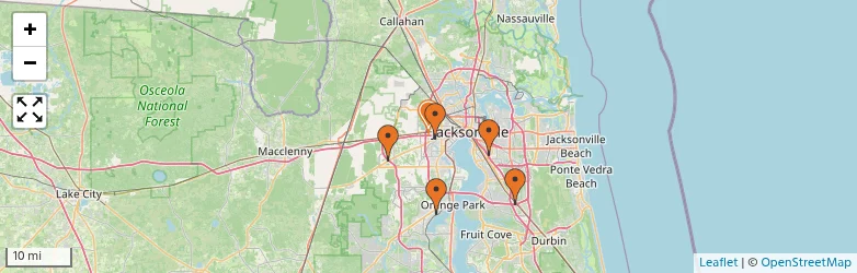 Related schools map