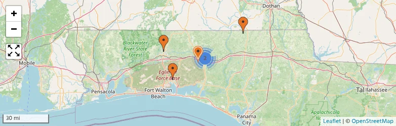 Related schools map