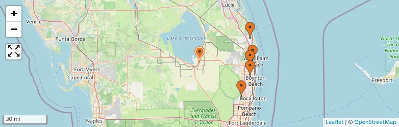 Related schools map