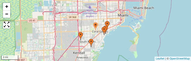 Related schools map