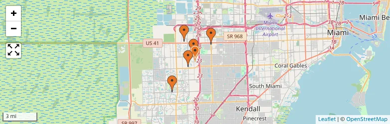 Related schools map