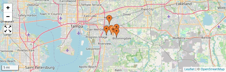 Related schools map
