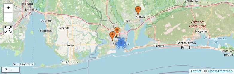 Related schools map