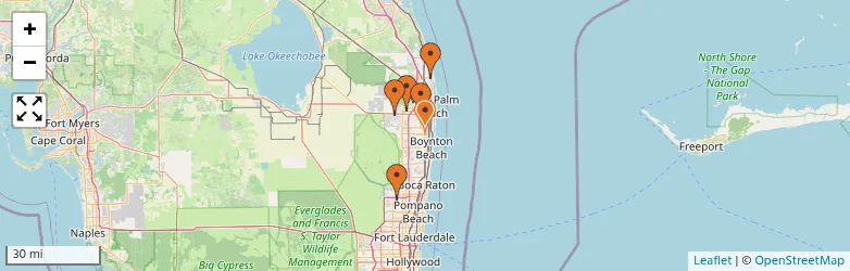 Related schools map