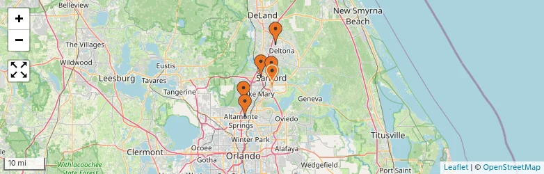 Related schools map