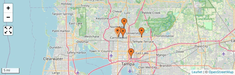 Related schools map