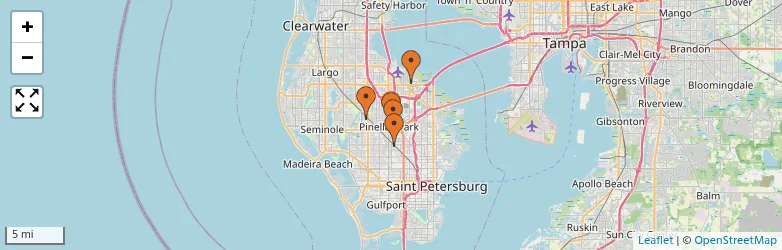 Related schools map