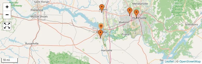 Related schools map