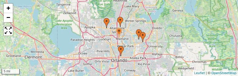 Related schools map