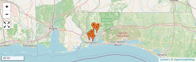 Related schools map