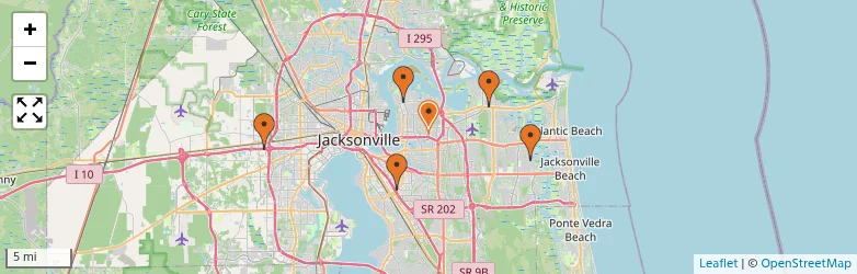 Related schools map