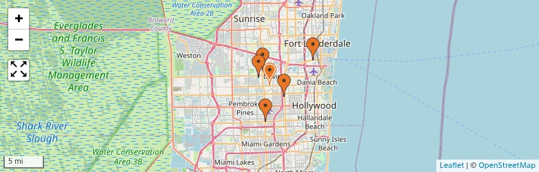 Related schools map