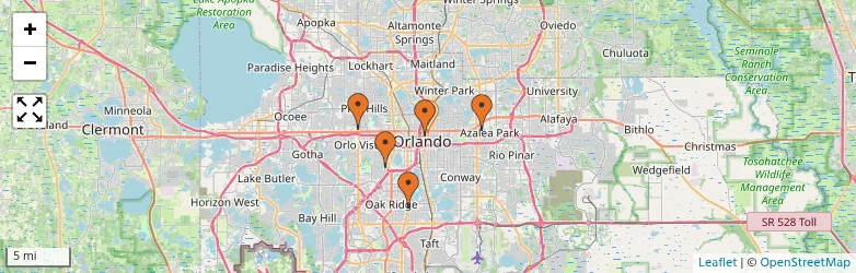 Related schools map