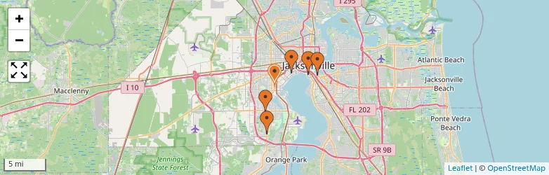 Related schools map