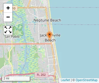 Map of St. Paul Catholic School - Jacksonville Beach