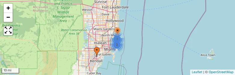 Related schools map